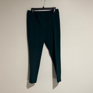Ann Taylor Factory Emerald Green Ponte Ankle Pants